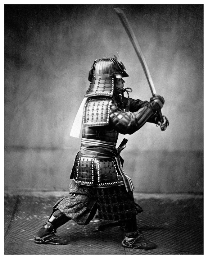 Japanese Samurai warrior.